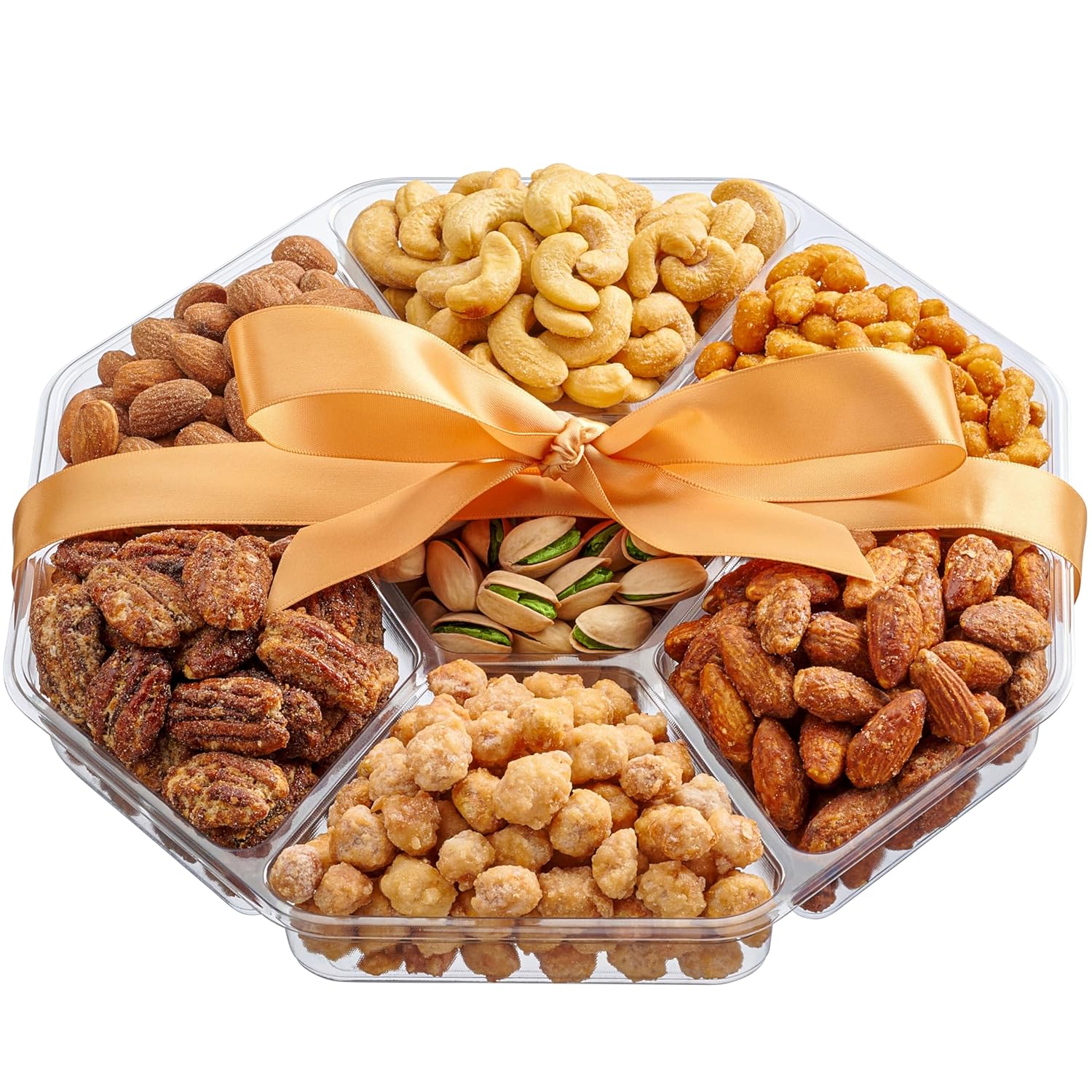 Holiday Christmas Nuts Gift Basket – Assortment of Sweet & Roasted Salted Gourmet Nuts – Assorted Food Gift Box for Birthday, Family, Sympathy, Men & Women.
