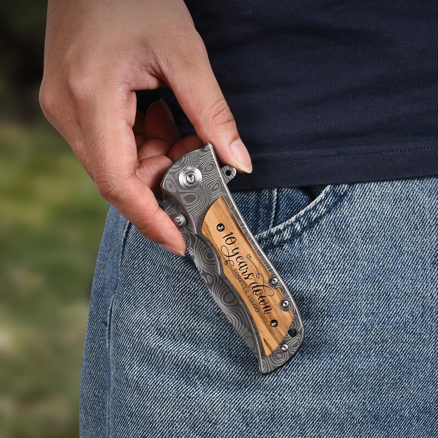 10 Years Anniversary Keepsake for Him Gifts, 10th Wedding Anniversary for Men, Tenth Tin Aluminum Anniversary Marriage Presents for Husband