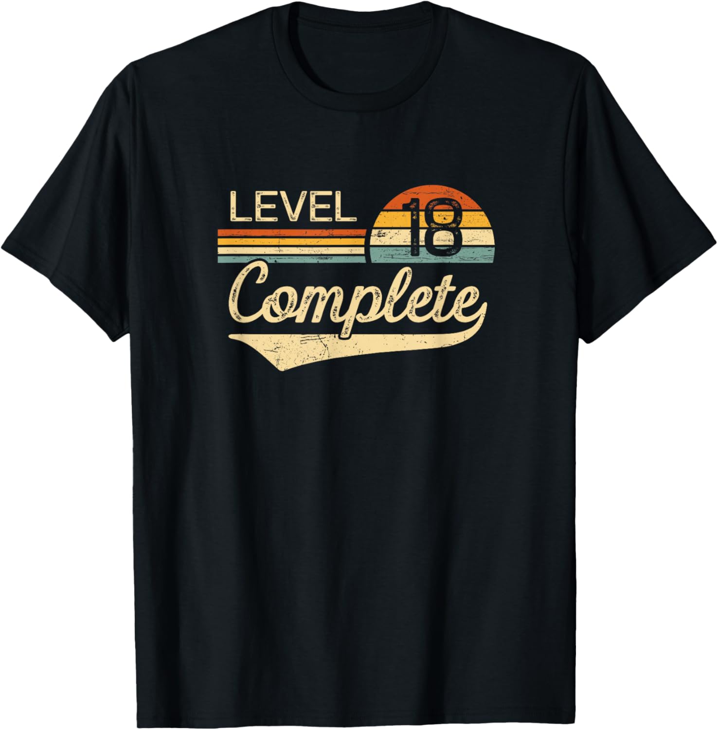 Level 18 Complete Vintage 18th Wedding Anniversary T-Shirt