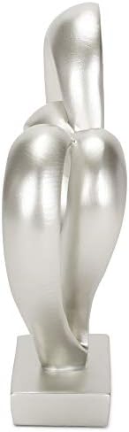 Marriage Takes Three Matte Silver Finish 13X8 inch Cross in Middle of Hearts Tabletopper