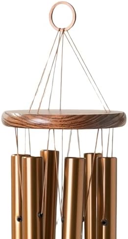 Woodstock Wind Chimes Amazing Grace Chime Medium (24) Bronze Wind Chime Inspirational and Memorial Gifts Wind Chimes for Outside Patio Home or Garden Decor