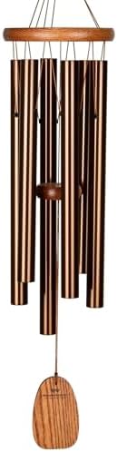 Woodstock Wind Chimes Amazing Grace Chime Medium (24) Bronze Wind Chime Inspirational and Memorial Gifts Wind Chimes for Outside Patio Home or Garden Decor