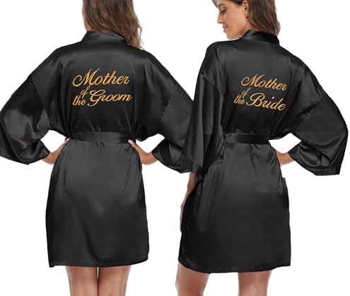 Wedding Robe 2sets Silky Bridesmaid Mother of The Bride Groom Robes Wedding Day Bathrobe Getting Ready