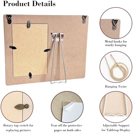 25th Anniversary Picture Frame Gifts for Couple, Silver Wedding Anniversary for Parents Gift, Fits 4×6 Photo