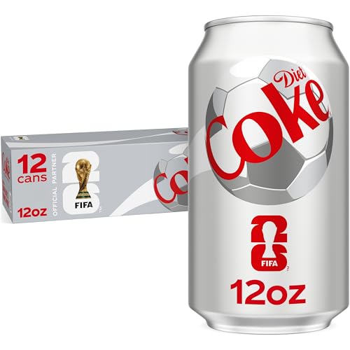 Diet Coke Soda Soft Drinks, 12 fl oz Fridge Pack Cans, 12 Pack – Cola Flavored Diet Soda Soft Drinks