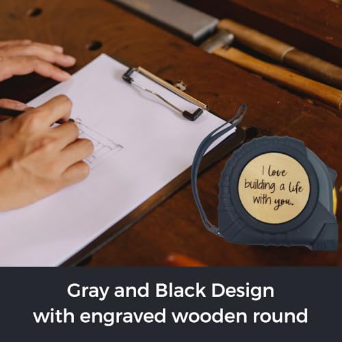 I Love Building a Life with You Tape Measure, Birthday Gifts for Husband from Wife, Groom Gifts from Bride on Wedding Day, Wedding Gift for Husband, Future Husband Gifts, Practical Boyfriend Gifts