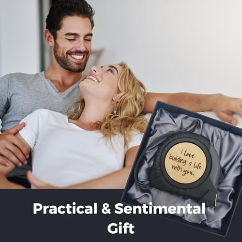 I Love Building a Life with You Tape Measure, Birthday Gifts for Husband from Wife, Groom Gifts from Bride on Wedding Day, Wedding Gift for Husband, Future Husband Gifts, Practical Boyfriend Gifts