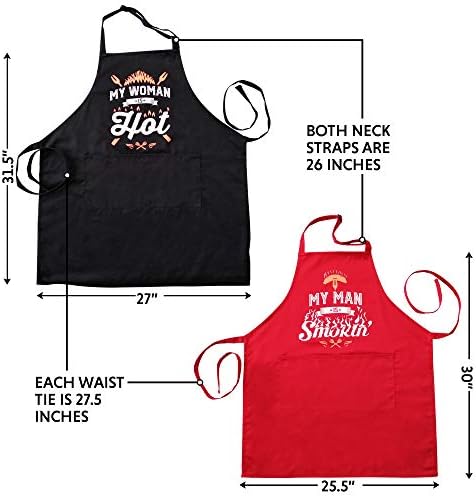 Wedding Gifts | Gift for Couples, Anniversary | Bridal Shower | Engagement | Gifts for Bride with His Hers Potholders and Gift Box