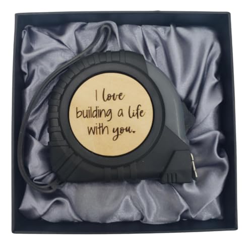 I Love Building a Life with You Tape Measure, Birthday Gifts for Husband from Wife, Groom Gifts from Bride on Wedding Day, Wedding Gift for Husband, Future Husband Gifts, Practical Boyfriend Gifts