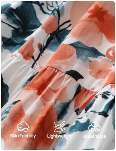 ZESICA Spring Dresses for Women 2026 Long Sleeve Boho Floral V Neck Empire Waist A Line Casual Flowy Wedding Guest Maxi Dress