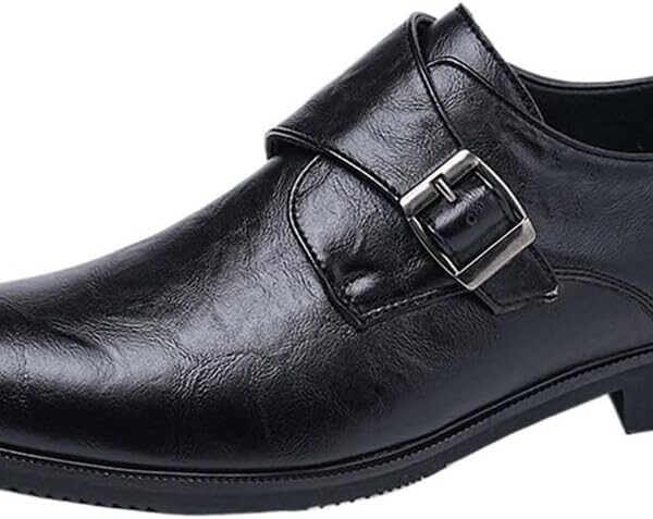 Men's Height Increase Business Oxfords British Style Pointed Toe Dress Shoes for Wedding Groom