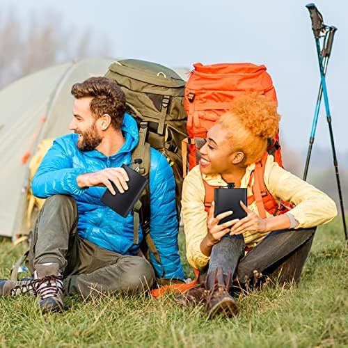 8 pcs Flask for Liquor for Men Matte Black 8Oz Stainless Steel Leak Proof with 8 Wine Glass 8 pcs Funnel Used for Gift, Camping, Outdoor Activity, Groomsman Bridesmaid Wedding Party