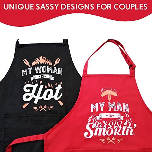 Wedding Gifts | Gift for Couples, Anniversary | Bridal Shower | Engagement | Gifts for Bride with His Hers Potholders and Gift Box