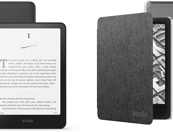 Kindle Paperwhite Clear Case Bundle: Includes Amazon Kindle Paperwhite 16GB (newest model) | Black & Clear Back Case | Black