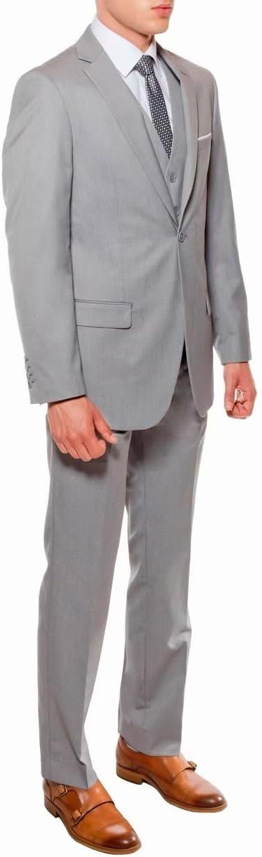 HUUTOE Mens Suits Regular Fit 2 Piece Slim Fit Suits for Men Wedding Prom Suit Separates Blazer Jacket Pants Set Guest