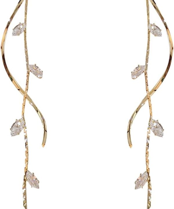 Crystal Drop Earrings,Zirconia Rhinestone Dangling Earrings for Women Prom Party Jewelry Gifts Dangle Fashion Jewelry Crystal Earrings for Women