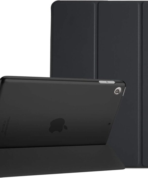 ProCase for iPad 9th/ 8th/ 7th Generation Case 10.2 Inch (2021/2020/2019 Release), 10.2 iPad Case 9th/ 8th/ 7th Gen Cover, Slim Smart Cover with Translucent Hard Shell Back -Black