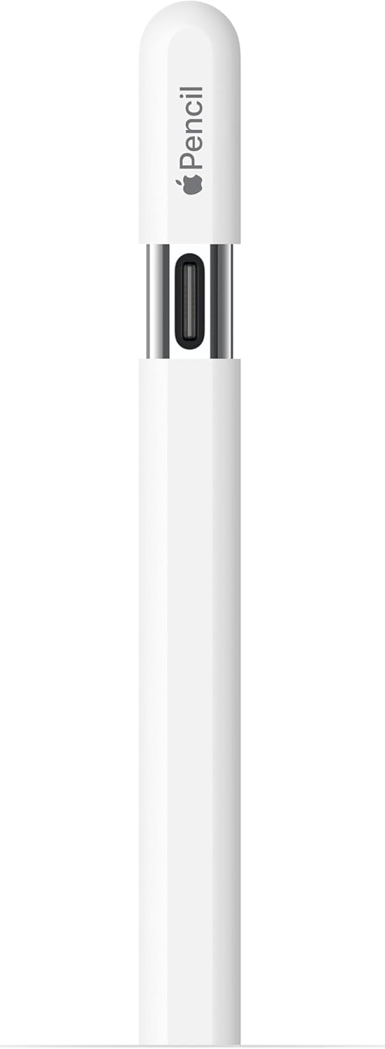 Apple Pencil (USB-C): Device Compatibility Check Required – Pixel-Perfect Precision, Tilt Sensitivity, Ideal for Note-Taking, Drawing, and Signing Documents. Charges and Pairs with USB-C