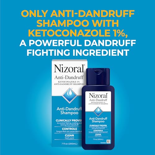 Nizoral Anti-Dandruff Shampoo with 1% Ketoconazole, Fresh Scent, 7 Fl Oz