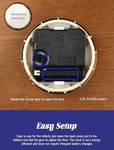 25th Wedding Anniversary Crystal Quartz Clock,25 Years of Marriage Gift,Happy Silver Anniversary Decoration Gift,for Parents,Grandparents,Couple