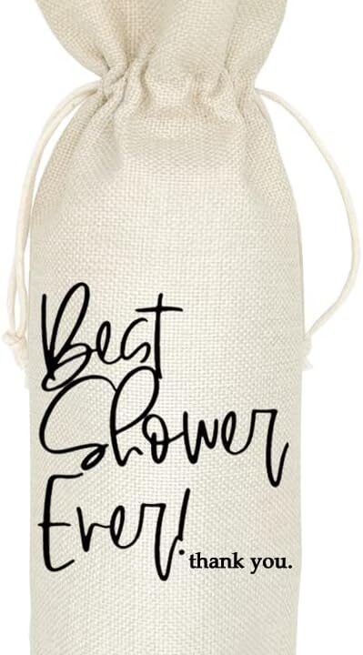 Socive Best Shower Ever Wine Bag Gift, Shower Host Gift Ideas, Baby Shower Host Gift, Bridal Shower Host Gift, Party Host Gift, Personalized Gift Wine Bag