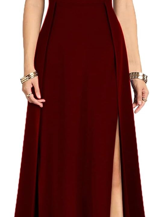 MUSHARE Women's Cocktail Dress Sexy Split Party Long Formal Dress