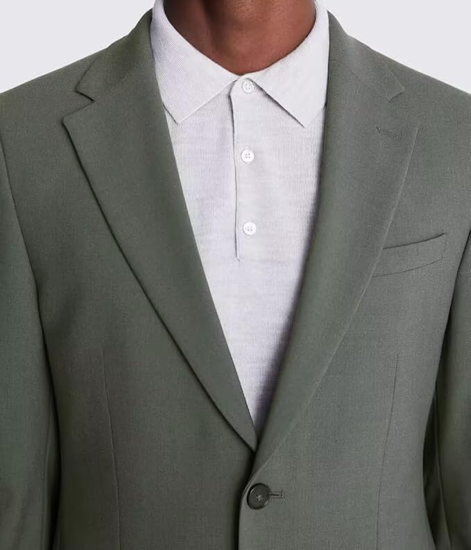 HUUTOE Mens Suits Regular Fit 2 Piece Slim Fit Suits for Men Wedding Prom Suit Separates Blazer Jacket Pants Set Guest