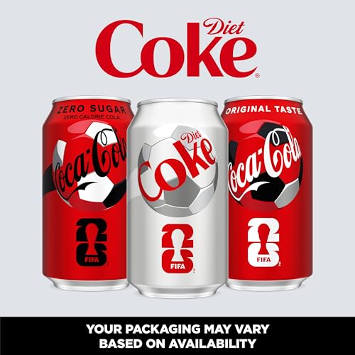 Diet Coke Soda Soft Drinks, 12 fl oz Fridge Pack Cans, 12 Pack – Cola Flavored Diet Soda Soft Drinks