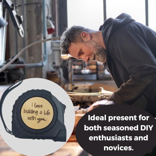 I Love Building a Life with You Tape Measure, Birthday Gifts for Husband from Wife, Groom Gifts from Bride on Wedding Day, Wedding Gift for Husband, Future Husband Gifts, Practical Boyfriend Gifts