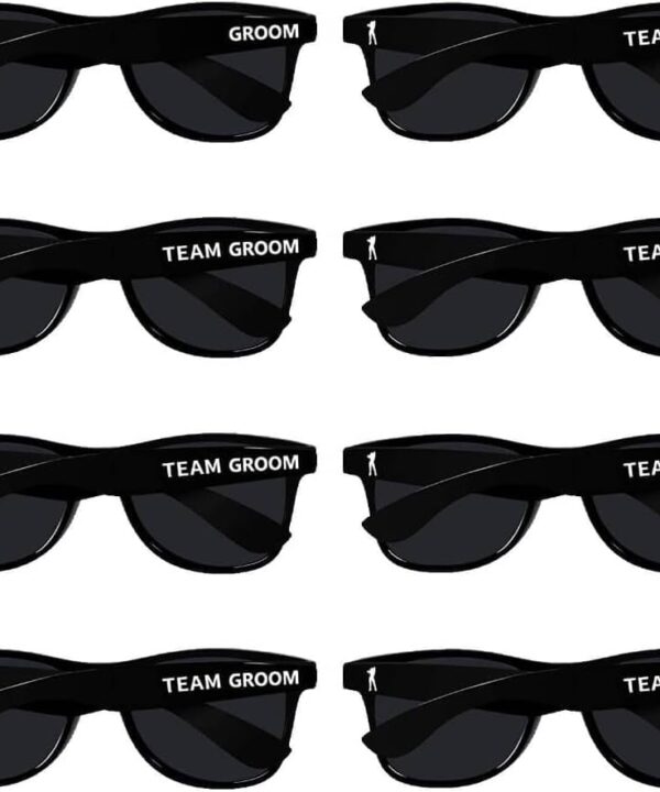 Bachelor Party Sunglasses - Set of 1 Groom & 7 Team Groom Sun Glasses | Groomsmen Bridal Groomsman Gift Wedding Gifts Favors
