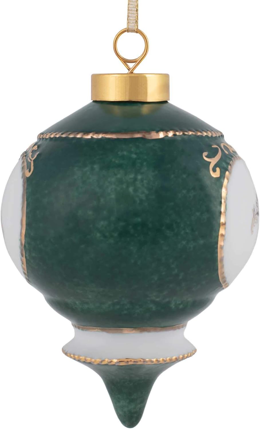 CBE Happy 50th Wedding Anniversary Victorian 4.5 Inch Porcelain Hanging Ornament