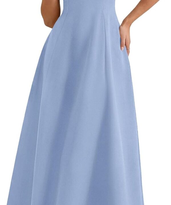 PRETTYGARDEN Women's Maxi Dress Summer Wedding Guest 2026 Spring A Line Long Tank Flowy Modest Sleeveless Cocktail Dresses