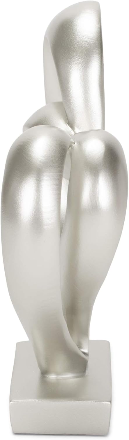 Marriage Takes Three Matte Silver Finish 13X8 inch Cross in Middle of Hearts Tabletopper