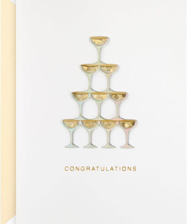 Hallmark Signature Wedding Card, Bridal Shower Card, Engagement Card (Champagne)