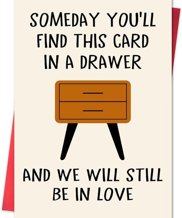 Funny Anniversary Card Gifts for Men, Happy Birthday & Anniversary Greeting Card for Him Husband Boyfriend, Valentines Day Gifts for Him