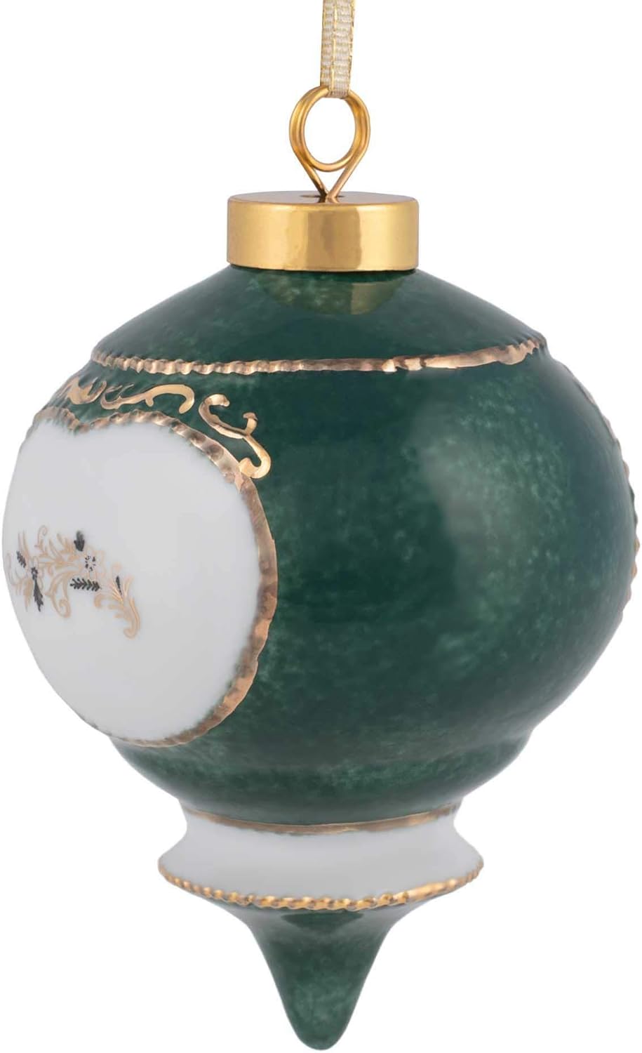 CBE Happy 50th Wedding Anniversary Victorian 4.5 Inch Porcelain Hanging Ornament