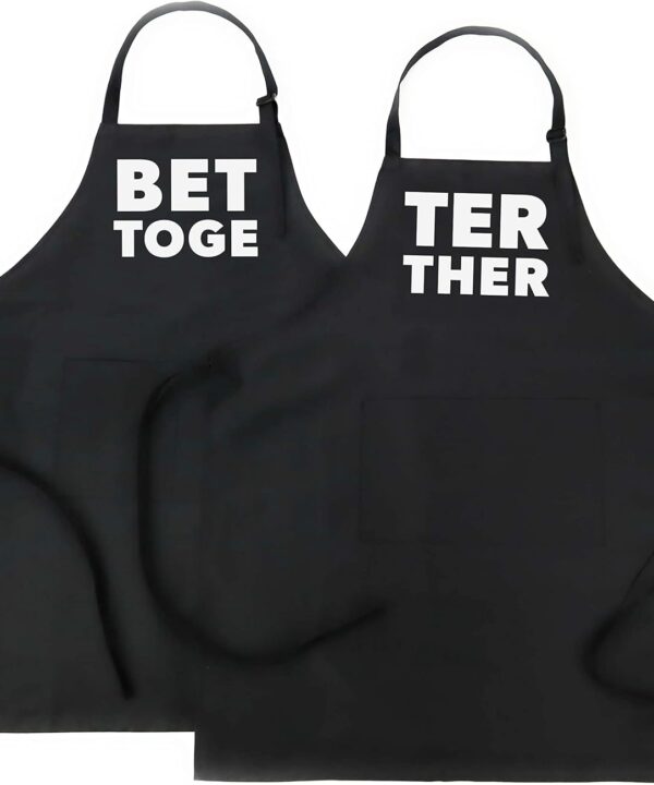 Better Together Matching Aprons for Couples, Funny Aprons, Host Gift, Wedding Gifts