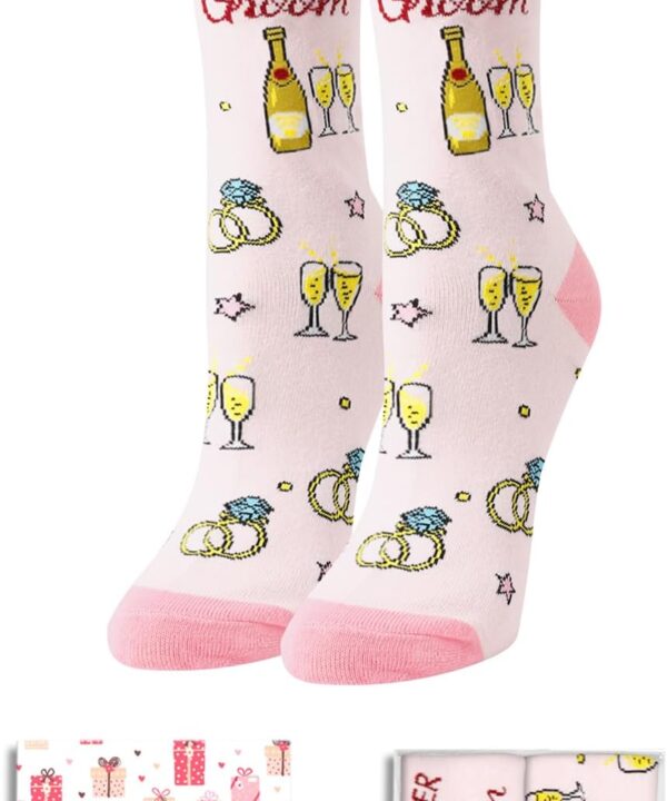 HAPPYPOP Wedding Gifts for Bride Groom - Mother & Father of the Bride & Groom Wedding Socks