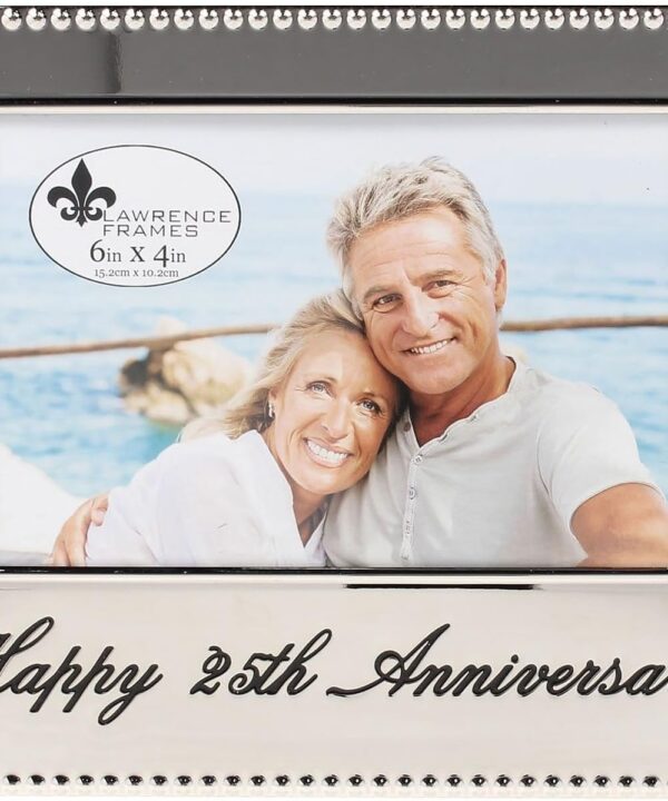 Lawrence Frames 4x6 Happy 25th Anniversary Picture Frame (290064)