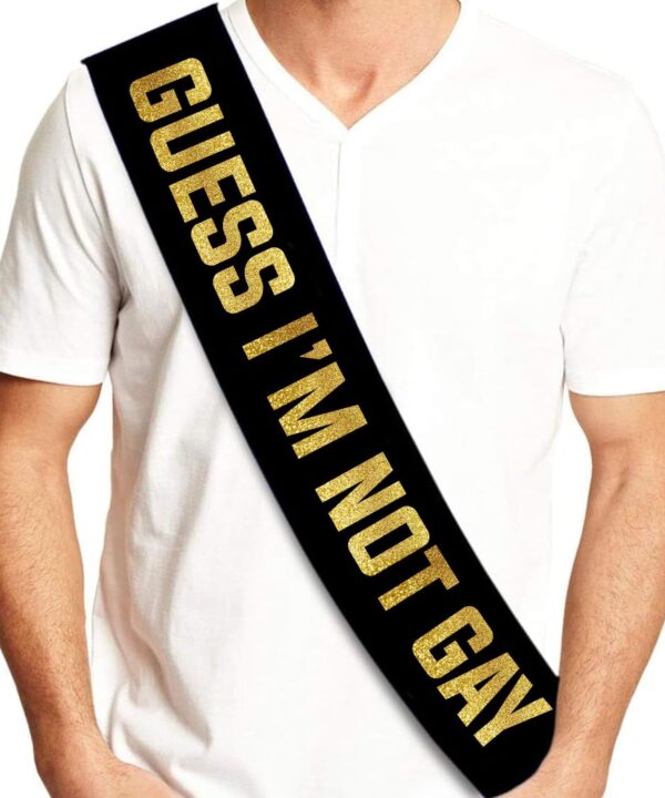 Sterling James Co. Groom Sash - Funny Bachelor Party Supplies, Decorations, Ideas, Gifts, Jokes and Favors