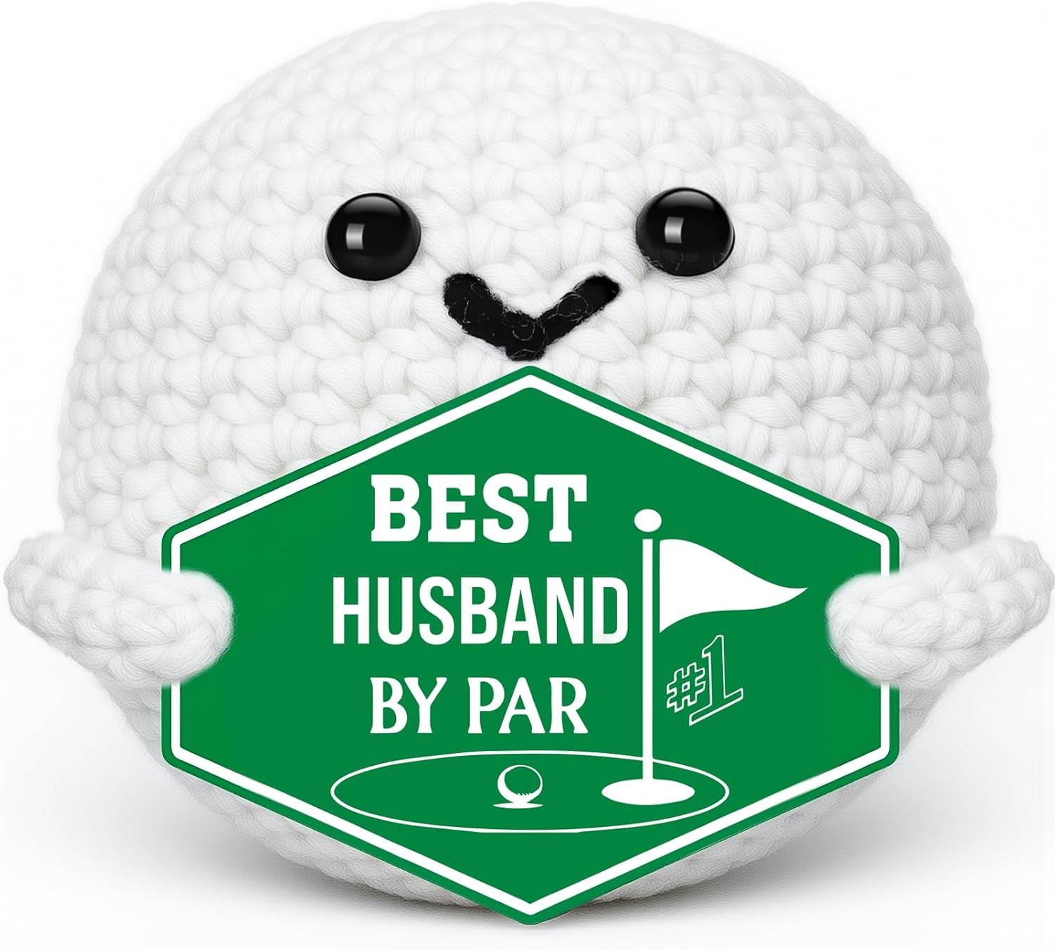 Gifts for Husband Valentines Anniversary - Funny Valentine's Day Wedding Birthday Crochet Golf Ball Romantic Present for Husband Him Men Couple Golfer from Wife, Christmas Stocking Stuffers
