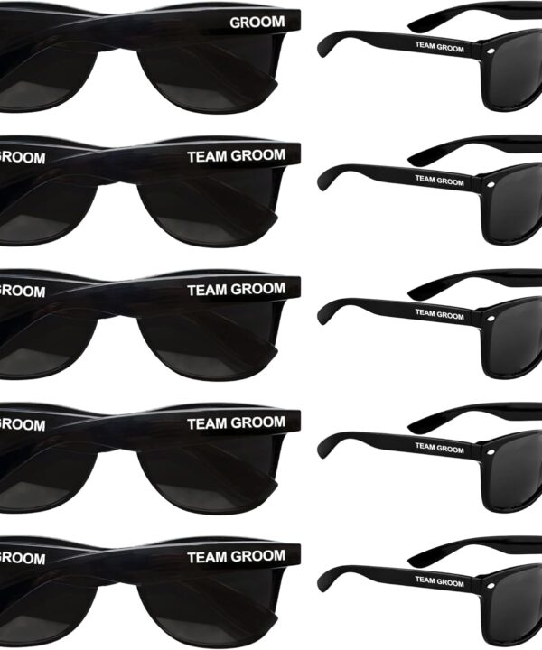 LotsBuyLots Groomsmen Gifts-10PCS Wedding Sunglasses Bachelor Party Favors for Groom,Team Groom (Team Groom)
