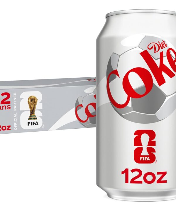 Diet Coke Soda Soft Drinks, 12 fl oz Fridge Pack Cans, 12 Pack - Cola Flavored Diet Soda Soft Drinks