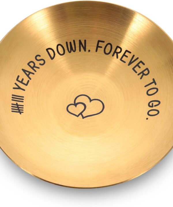 8th Bronze Anniversary Wedding Gifts for Him Her Couple Women Men Bronze 8th Anniversary Jewelry for Women 8th Anniversary Ring Holder Christmas Valentines Birthday Gifts for Women Men Girlfriend Wife