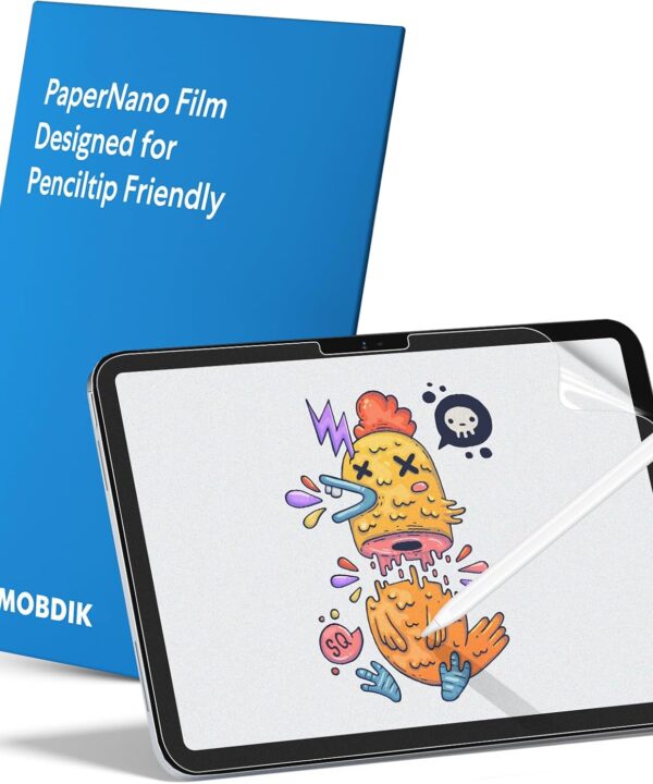 MOBDIK 2 Pack Paperfeel Screen Protector Compatible with iPad A16 11th / 10th Generation (2025/2022) & iPad Air 11 M3 2025 / M2 2024, Crafted for Natural Writing, Less Reflection, Easy Installation