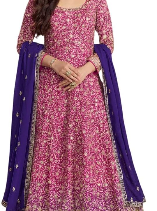 Indian Pakistani Party Wear Wedding Wear Designer Anarkali Suit Anarkali Gown for Women