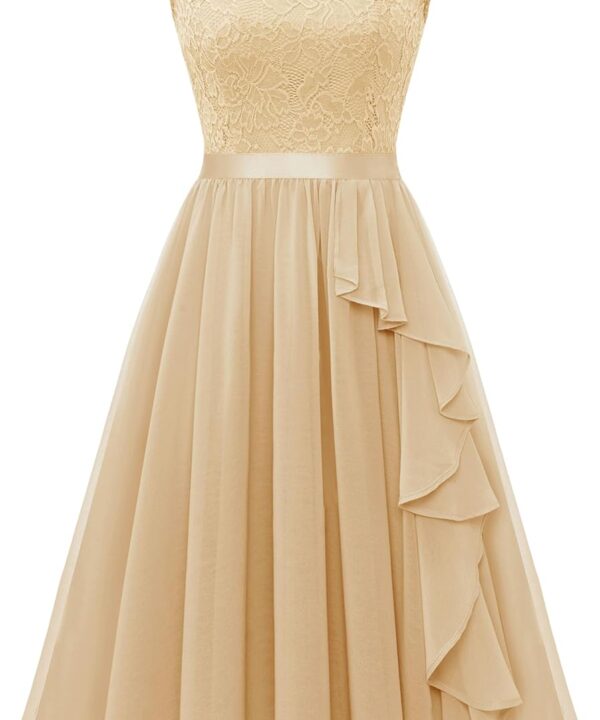 Wedtrend Women's Bridesmaid Dresses Short Prom Dress Ruffle Semi Formal Cocktail Dresses Floral Homecoming Dress