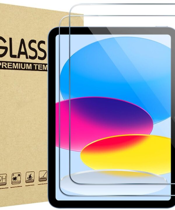ProCase 2 Pcs Screen Protector for iPad A16 2025 11th Generation 11 Inch/iPad 10th 2022 10.9 Inch, Tempered Glass Film Guard -Clear