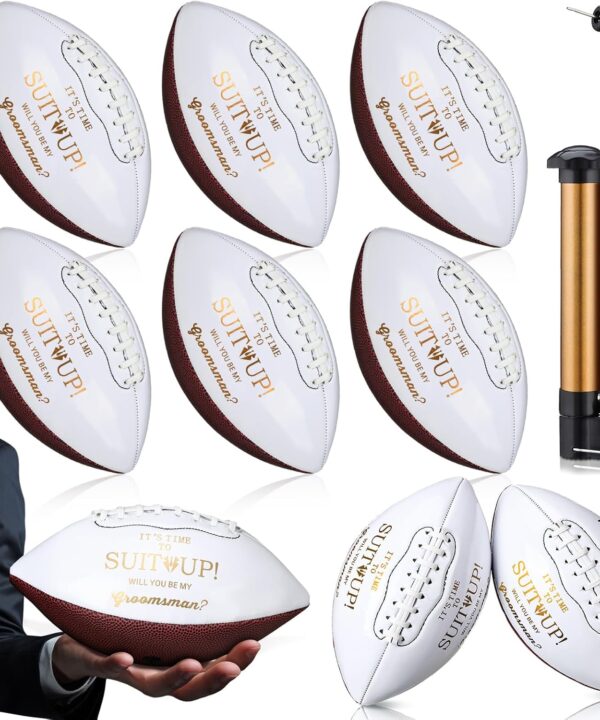 Wedding Proposal Gifts Football Bulk Will You Be My Groomsman Flower Girl Bridesmaid Ring Bearer Proposal Keepsakes Football Gifts