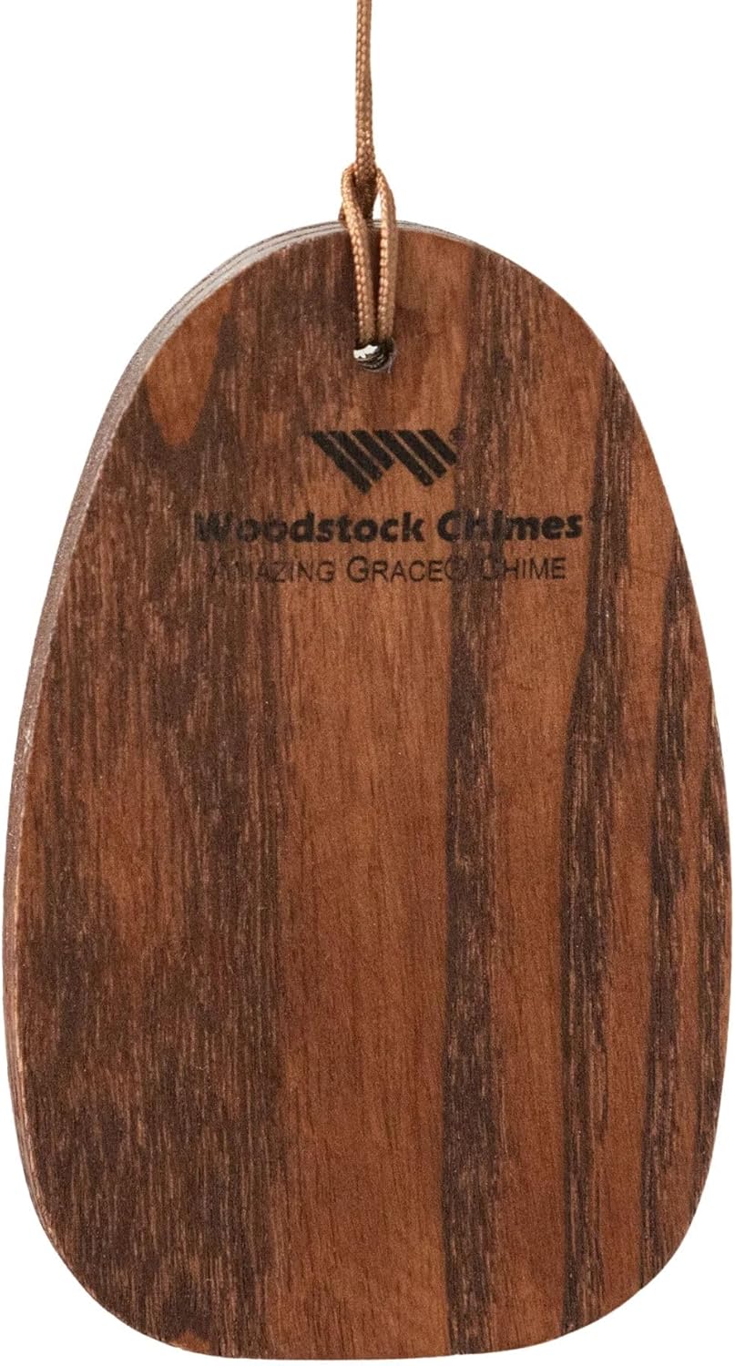 Woodstock Wind Chimes Amazing Grace Chime Medium (24) Bronze Wind Chime Inspirational and Memorial Gifts Wind Chimes for Outside Patio Home or Garden Decor